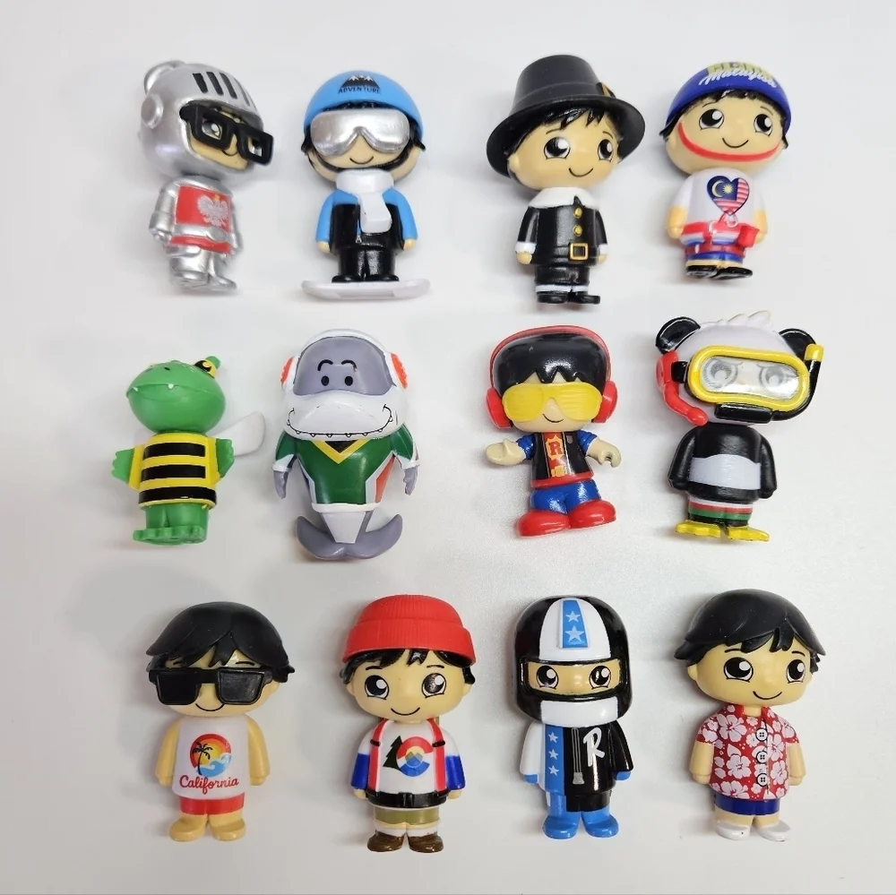 Ryan's World Road Trip World Tour PVC Figure Lot of 12 Gus Gill Hawaii Pilgrim